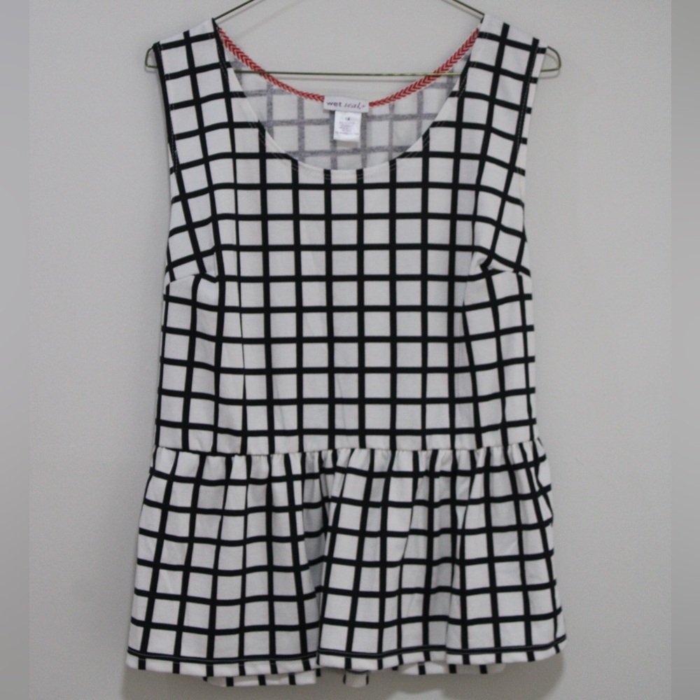 Wet Seal Black and White Checkered Dress